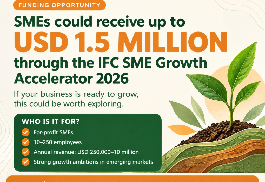 SMEs could receive up to USD 1.5 million in grant funding through the IFC - International Finance Corporation SME Growth Accelerator 2026. Yet thousands of African entrepreneurs will not apply, not because they lack a great business, but because they never hear about the opportunity. If your business is ready to grow, this could be worth exploring.